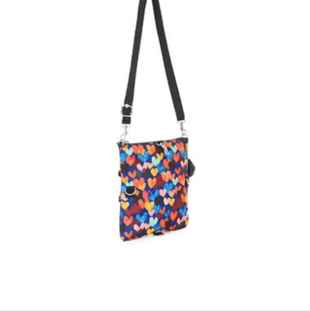 Kipling Rizzi Printed Convertible Mini Bag Wear 4 Ways With Charm Sold Out EUC - Picture 2 of 16
